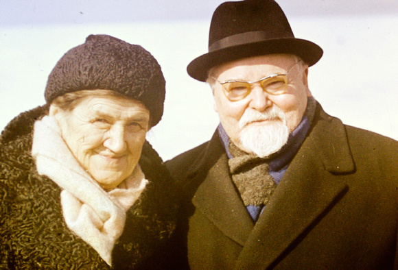 А.Н. Тихонов с супругой.